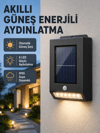Solar Güçlü 6 LED Dış Mekan Lambası – Otomatik Aç/Kapa Işık Sensörlü Aydınlatma