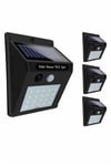 Solar Sensörlü Duvar Lambası Bahçe Lamba 20 Led Işık