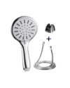 Spiral Hortumlu 4 Kademeli Krem El Duşu Başlığı Banyo Duş Seti