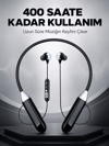 Spor İçin Bluetooth Boyun Kulaklığı Mikrofonlu Kablosuz Kulak İçi Müzik ve Telefon Kulaklığı