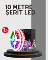 Su Geçirmez 10M Smart Şerit Led TV Arkası ve Oda Dekorasyonu İçin