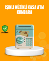 Su Yeşili ATM Kasa Görünümlü Elektronik Şifreli Çocuk Kumbarası