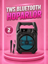 Taşınabilir 6.5” Bluetooth Hoparlör USB TF Kart Mikrofonlu Şarjlı Sistem
