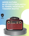 Taşınabilir Bluetooth Hoparlör – Modern Teknoloji ile Nostaljik Radyo Deneyimi, FM/AM Fonksiyonu