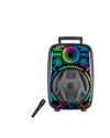 Taşınabilir Bluetooth Speaker Mikrofonlu RGB Işıklı Karaoke Ses Sistemi