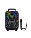 Taşınabilir Bluetooth Speaker Mikrofonlu RGB Işıklı Karaoke Ses Sistemi