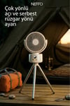 Taşınabilir Şarjlı Yükseklik Ayarlı Ve ayaklı Masaüstü Fan Soğutucu Pervane