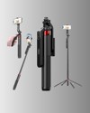 Taşınabilir Tripod ve Selfie Çubuğu Vlog ve Video Çekimi