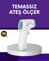 Temassız Ateş Ölçer Dijital Kızılötesi Termometre Hızlı Ölçüm
