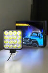 Tepe Lambası Çalışma Lambası Sis Lambası 16 Led Beyaz Led Işık
