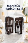 Tırnak Temizliği, Tırnak Batığı ve Düzenli Bakım İçin 7 Parça Çelik Set