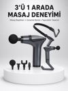 Titreşimli Şarjlı Masaj Aleti 3in1 Fonksiyonel Çok Amaçlı Model Yeni Nesil