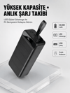 Tüm Cihazlarla Uyumlu 50.000 mAh Powerbank – Yüksek Kapasiteli, LED Gösterge ve Akıllı Koruma Fonksiyonlu