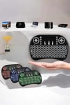 TV Uyumlu Mini Klavye Q Klavye Işıklı Tüm Cihazlara Uyumlu