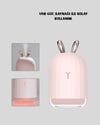 USB Bağlantılı Sessiz Çalışan LED Işıklı Nemlendirici Difüzör 200 ml
