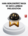 USB Mini Hava Nemlendirici ve Projeksiyon Lamba – Taşınabilir, Sessiz, Dekoratif Aromaterapi Cihazı