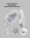 USB Şarjlı Kablosuz Manyetik Montajlı Mini LED Işık