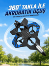 Uzaktan Kumandalı Savaş Uçağı Drone 2.4 GHz Jiroskoplu Tek Tuş Kalkış İniş 360° Dönüş