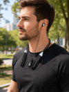 Uzun Kullanım Süreli Bluetooth Kulaklık Boyun Bantlı Mikrofonlu Kablosuz Müzik ve Görüşme Kulaklığı