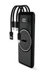 Wireless Powerbank 10000 Mah LED Ekranlı Dahili Kablolu Hızlı Şarj
