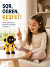 Yapay Zeka Robotu Çocuklar İçin 40 Dil Destekli Konuşan Eğitici Akıllı Robot