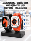 Yeni Model Akıllı Saat Ultra Smart Watch Gümüş Kasa 45mm Titreşim