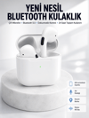 Yeni Nesil Bluetooth Kulaklık Beyaz Çağrı Cevaplayabilen Kablosuz