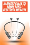 Yeni Nesil Silikonlu Kulak İçi Kablosuz Kesintisiz Bluetooth Kulaklık Kablolu