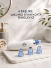 Yeni Nesil Vakumlu Pilli Siyah Nokta ve Yüz Temizleme Cihazı 4 Başlıklı