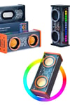 Yüksek Ses Kaliteli Kablosuz 5.0 Bluetooth Hoparlör RGB Işıklı