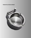 Yuvarlak Çakmaklı Küllük Dayanıklı Metal Yapı
