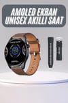 Yuvarlak Kasa 46mm Akıllı Saat Android Ve IOS Uyumlu Uyku ve Sağlık Takibi
