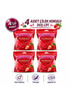 KITTYS 4LÜ SABUNLU DUŞ LİFİ SETİ (Çilek Sabun Kokulu Duş Lifi)