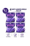 KITTYS 4LÜ SET SABUNLU DUŞ LİFİ SETİ (Lavanta Sabun Kokulu Duş Lifi)