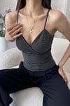 KADIN SİMLİ KUMAŞ İNCE ASKILI BÜSTİYER