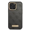 Apple iPhone 14 Pro Max Kılıf Guess Orjinal Lisanslı M-safe Şarj Özellikli 4G Desenli Çizgili Kartlıklı Kapak