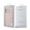 Apple iPhone 16 Pro Kılıf Guess Orjinal Lisanslı M-safe Şarj Özellikli 4G Desenli PU Metal Plaka Klasik Logolu Kapak