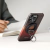 Apple iPhone 16 Pro Kılıf M-safe Şarj Özellikli Aramid Fiber Pitaka Tactile Woven Sunset-Moonrise Serisi Moonrise Kapak