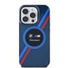Apple iPhone 16 Pro Max Kılıf BMW Orjinal Lisanslı M-safe Şarj Özellikli M Logolu Üç Renk Çizgili Motorsport Circle Kapak