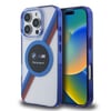 Apple iPhone 16 Pro Max Kılıf BMW Orjinal Lisanslı M-safe Şarj Özellikli M Logolu Üç Renk Çizgili Motorsport Circle Kapak