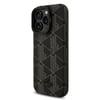 Apple iPhone 16 Pro Max Kılıf Lacoste Orjinal Lisanslı M-safe Şarj Özellikli Standlı PU Deri Karışık Monogram Desenli Kapak