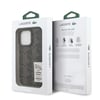 Apple iPhone 16 Pro Max Kılıf Lacoste Orjinal Lisanslı M-safe Şarj Özellikli Standlı PU Deri Karışık Monogram Desenli Kapak