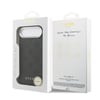 Apple iPhone 17 Air Kılıf Guess Orjinal Lisanslı M-safe Şarj Özellikli Sıcak Baskılı Yazı Logolu PU Deri Peony Kapak