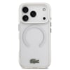 Apple iPhone 17 Pro Kılıf Lacoste Orjinal Lisanslı M-safe Şarj Özellikli İkonik Timsah Logolu Buzlu Kapak
