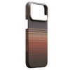 Apple iPhone 17 Pro Kılıf M-safe Şarj Özellikli Aramid Fiber Pitaka Tactile Woven Sunset-Moonrise Serisi Kapak