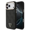 Apple iPhone 17 Pro Max Kılıf Guess Orjinal Lisanslı M-safe Şarj Özellikli Taşlı Üçgen Logo 4G Desenli Kapak