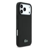 Apple iPhone 17 Pro Max Kılıf Lacoste Orjinal Lisanslı M-safe Şarj Özellikli PU Pike Desenli Metal Logolu Kartlıklı Kapak