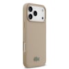 Apple iPhone 17 Pro Max Kılıf Lacoste Orjinal Lisanslı M-safe Şarj Özellikli PU Pike Desenli Metal Logolu Kartlıklı Kapak