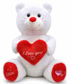 1028 SEVİMLİ AYI 80 CM BEYAZ