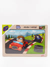 AHŞAP EĞİTİCİ PUZZLE / ARABA YARIŞI